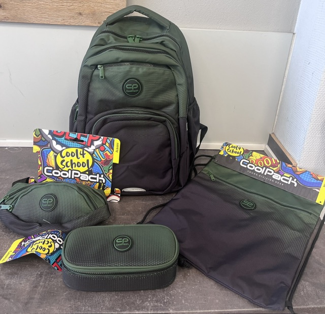 CoolPack PICK Rucksack 17" 4-teilig grün/schwarz
